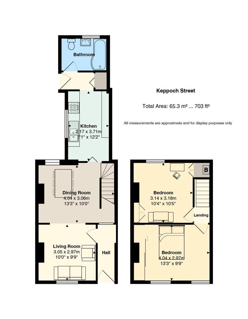 Floorplan for Keppoch Street, Roath, Cardiff
